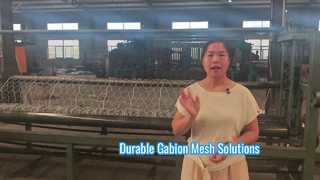 Gabion mesh roll product display and packaging