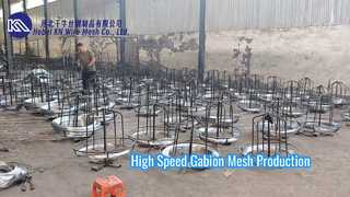 Oddly Satisfying! Heavy Duty Gabion Mesh Weaving Machine in Action