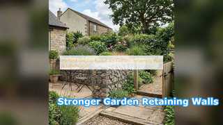 Durable Welded Gabion Baskets for Garden Retaining Walls