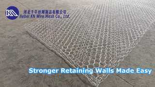 Galfan Gabion Basket Cage Retaining Wall Hydraulic Stone Mattress